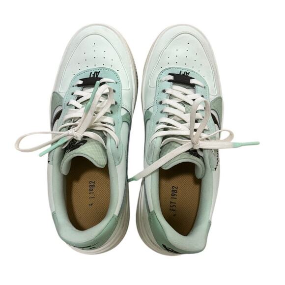 Nike Air Force 1 Shadow Mint Green White Sneakers DX3730-300 Size 6.5 - Picture 2 of 8